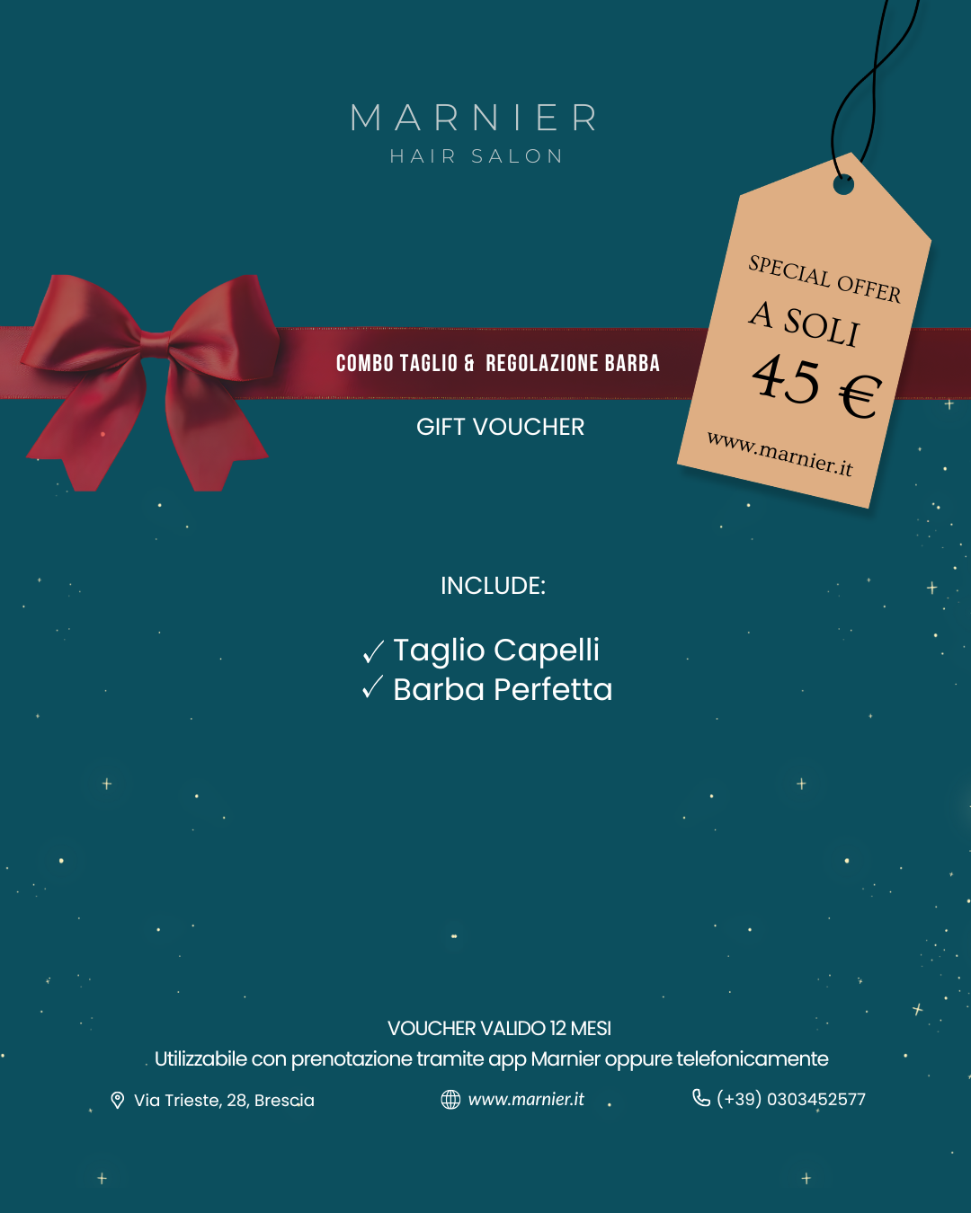 voucher taglio e regolazione barba